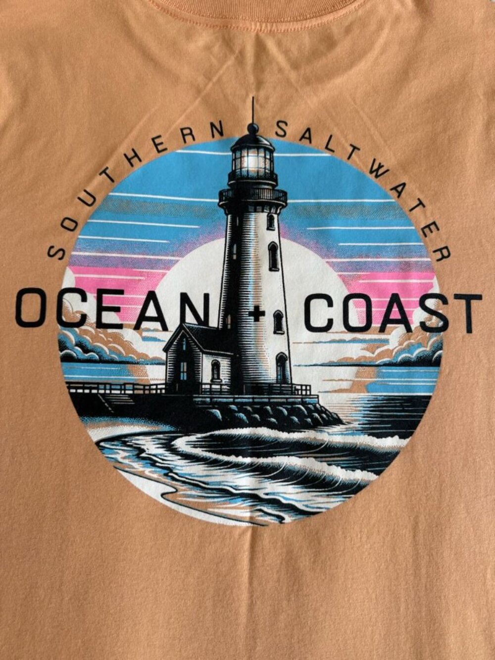 Ocean + Coast Clothing Men's Orange T-shirt - Size XL - Picture 5 of 10